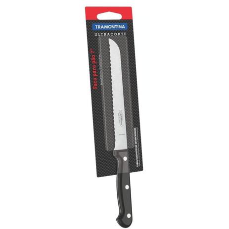 Faca para pão 7” com fio serrilhado - Ultracorte - Tramontina Menor preço em Faca para pão 7” com fio serrilhado - Ultracorte - Tramontina