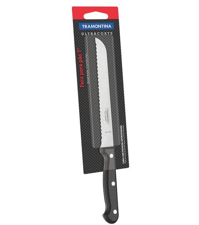 Faca para Pão em Aço Inox 7” com Cabo Em Polipropileno Ultracorte Tramontina - Preto é ruim? Faca para Pão em Aço Inox 7” com Cabo Em Polipropileno Ultracorte Tramontina - Preto é boa?