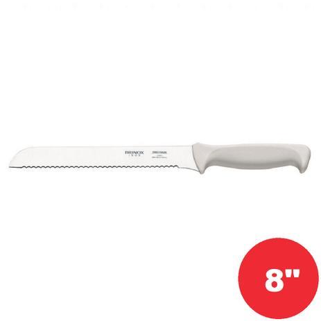 Faca para Pão em Aço Inox com Cabo em PP 8 Polegadas Linha Precision 2506/306 Brinox Menor preço em Faca para Pão em Aço Inox com Cabo em PP 8 Polegadas Linha Precision 2506/306 Brinox