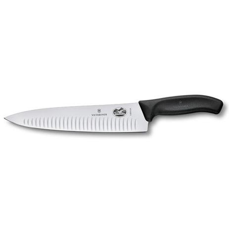 Faca profissional do Chef 25cm com sulcos linha Swiss Classic Victorinox 6.8023.25G Menor preço em Faca profissional do Chef 25cm com sulcos linha Swiss Classic Victorinox 6.8023.25G