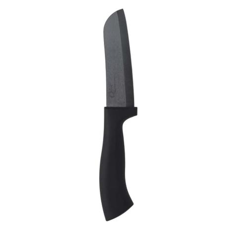Faca Santoku Em Cerâmica 26Cm All Black - Oxford Menor preço em Faca Santoku Em Cerâmica 26Cm All Black - Oxford