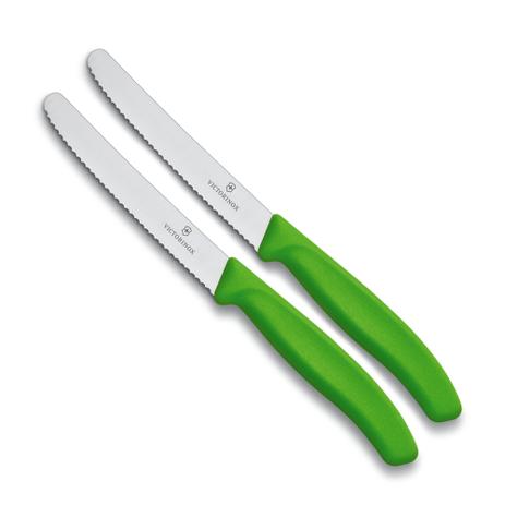 Faca Serrilhada Victorinox sem Ponta Verde 23CM 2PÇS - 31278 Menor preço em Faca Serrilhada Victorinox sem Ponta Verde 23CM 2PÇS - 31278