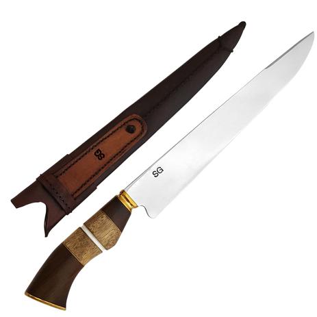 Faca Tradicional Para Churrasco Sg 10 Aço Cirúrgico Imbuia é boa?
