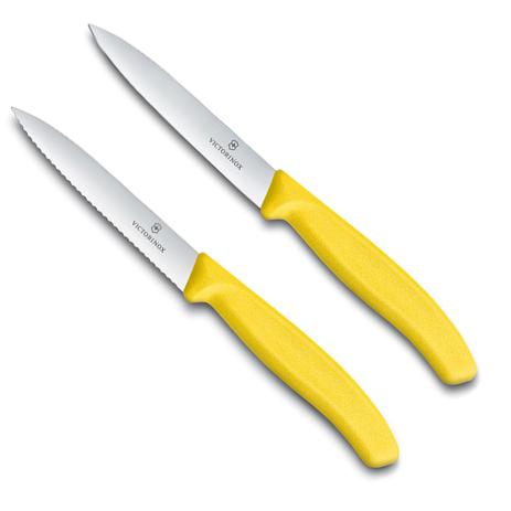 Faca Victorinox Serrilhada e Lisa Amarelo 21CM 2PÇS - 31263 Menor preço em Faca Victorinox Serrilhada e Lisa Amarelo 21CM 2PÇS - 31263