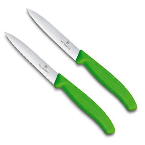 Faca Victorinox Serrilhada e Lisa Verde 21CM 2PÇS - 31267 Menor preço em Faca Victorinox Serrilhada e Lisa Verde 21CM 2PÇS - 31267