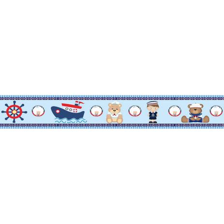 Faixa Decorativa Adesiva Ursinho Marinheiro Menino - Final decor Menor preço em Faixa Decorativa Adesiva Ursinho Marinheiro Menino - Final decor