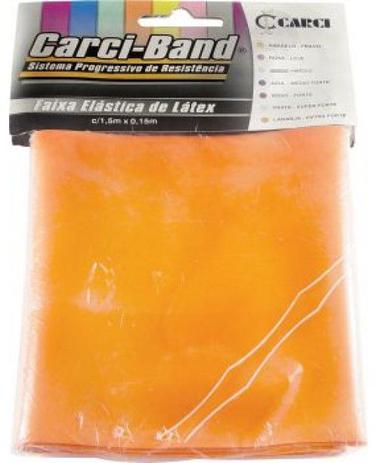 Faixa Elástica De Resist 1,5M Laranja - Carci Menor preço em Faixa Elástica De Resist 1,5M Laranja - Carci