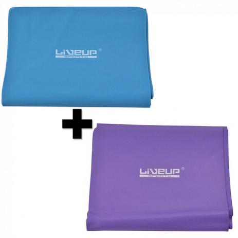 Faixa Elastica Media Roxa + Faixa Elastica Tensao Forte Azul Liveup Menor preço em Faixa Elastica Media Roxa + Faixa Elastica Tensao Forte Azul Liveup