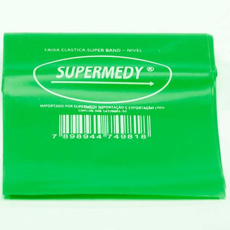 Faixa Elástica SuperBand para Exercícios de Intensidade Extra Forte Supermedy Verde Menor preço em Faixa Elástica SuperBand para Exercícios de Intensidade Extra Forte Supermedy Verde