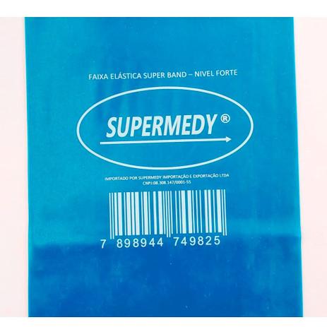 Faixa Elástica SuperBand para Exercícios de Intensidade Forte Supermedy Azul Menor preço em Faixa Elástica SuperBand para Exercícios de Intensidade Forte Supermedy Azul
