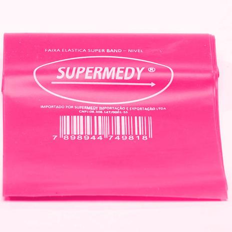 Faixa Elástica SuperBand para Exercícios de Intensidade Média Supermedy Rosa Menor preço em Faixa Elástica SuperBand para Exercícios de Intensidade Média Supermedy Rosa