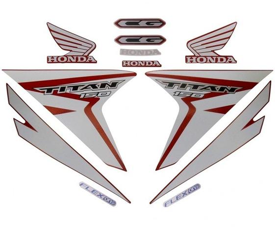 Faixas / Kit Adesivos Honda Titan 150 2015 Ex/Esd Vermelha - Jotaesse Menor preço em Faixas / Kit Adesivos Honda Titan 150 2015 Ex/Esd Vermelha - Jotaesse