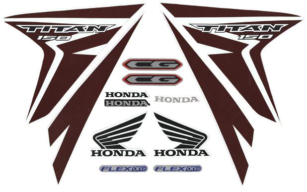 Faixas / Kit Adesivos Honda Titan 150 Esd/ex 2014 Branca - Jotaesse Menor preço em Faixas / Kit Adesivos Honda Titan 150 Esd/ex 2014 Branca - Jotaesse