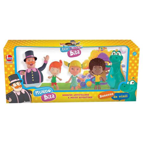 Família Bonecos De Vinil Mundo Bita 5 Personagens - Lider Menor preço em Família Bonecos De Vinil Mundo Bita 5 Personagens - Lider