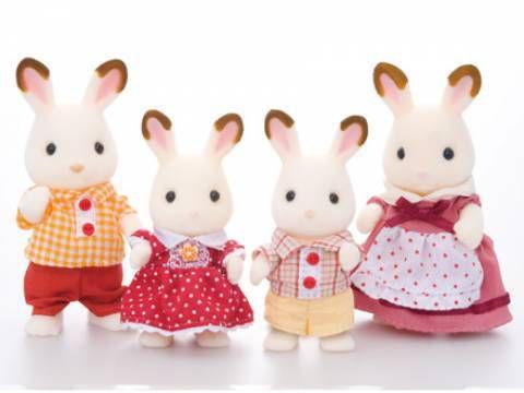 Família dos Coelhos Chocolate - Sylvanian Families 3505 - Epoch Magia Menor preço em Família dos Coelhos Chocolate - Sylvanian Families 3505 - Epoch Magia
