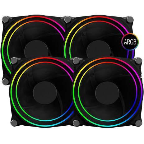 Fan Cooler Argb Gmx Big Bowl Dbb Kit 4-fans - GAMEMAX Menor preço em Fan Cooler Argb Gmx Big Bowl Dbb Kit 4-fans - GAMEMAX