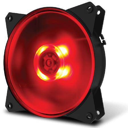 Fan para Gabinete Masterfan 120MM MF120L LED Vermelho - R4-C1DS-12FR-R1 - Cooler Master é boa?