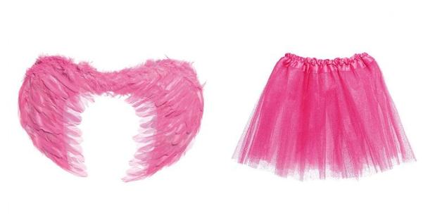 Fantasia Adulto Carnaval Asa de Anjo Saia Tutu Tule Rosa - Cromus Menor preço em Fantasia Adulto Carnaval Asa de Anjo Saia Tutu Tule Rosa - Cromus