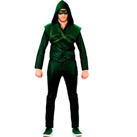 Fantasia Arrow / Arqueiro Verde Adulto Original - Sulamericana Menor preço em Fantasia Arrow / Arqueiro Verde Adulto Original - Sulamericana