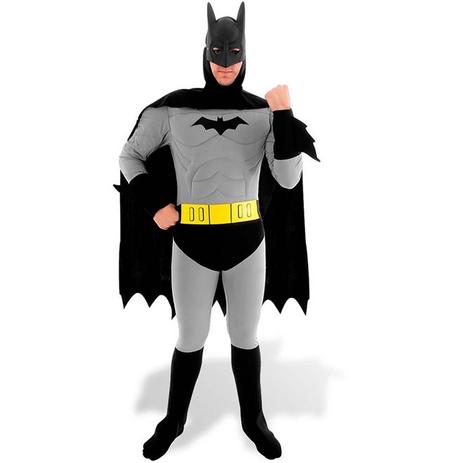 Fantasia Batman Adulto Completo Clássico de Luxo - Sulamericana Menor preço em Fantasia Batman Adulto Completo Clássico de Luxo - Sulamericana