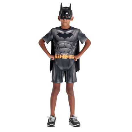 Fantasia Batman Infantil Curto - DC - Justice league - dc Menor preço em Fantasia Batman Infantil Curto - DC - Justice league - dc