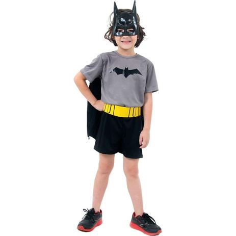 Fantasia Batman Infantil Pop Clássica Com Máscara - Sulamericana Menor preço em Fantasia Batman Infantil Pop Clássica Com Máscara - Sulamericana