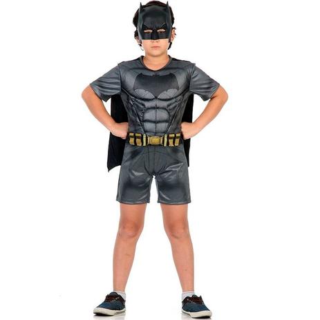 Fantasia Batman Infantil Pop Com Musculatura - Batman vs Superman - Sulamericana Menor preço em Fantasia Batman Infantil Pop Com Musculatura - Batman vs Superman - Sulamericana