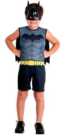 Fantasia Batman Regata Infantil - Sulamericana Menor preço em Fantasia Batman Regata Infantil - Sulamericana