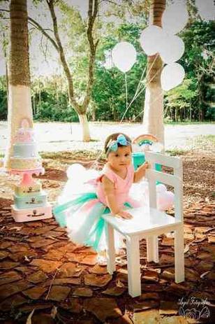 fantasia de princesa com tule