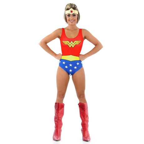 Fantasia Body Mulher Maravilha Adulto - Liga da justiça Menor preço em Fantasia Body Mulher Maravilha Adulto - Liga da justiça