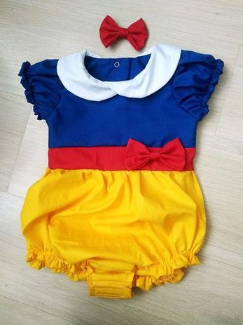 fantasia branca de neve simples
