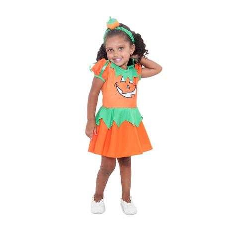 Fantasia Bruxa Abobora Bebê - Halloween Menor preço em Fantasia Bruxa Abobora Bebê - Halloween