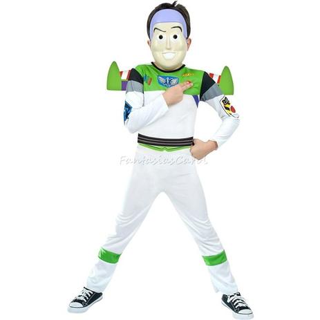 Fantasia Buzz Lightyear Infantil Luxo Com Asas Rubies Menor preço em Fantasia Buzz Lightyear Infantil Luxo Com Asas Rubies