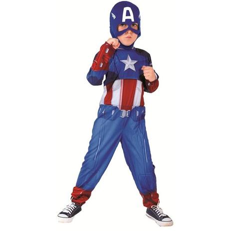 Fantasia Capitão America 1 Infantil Longa Rubies Com Máscara Menor preço em Fantasia Capitão America 1 Infantil Longa Rubies Com Máscara