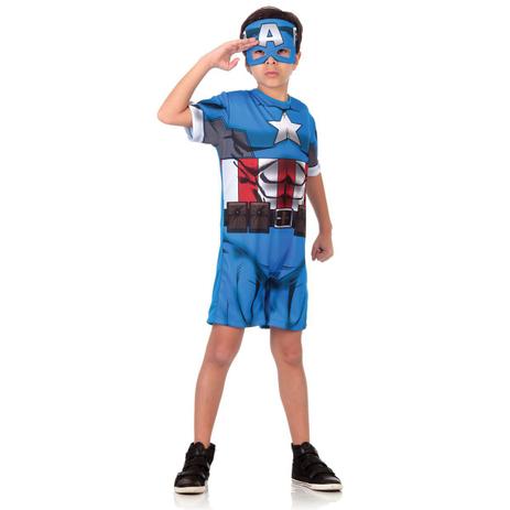 Fantasia Capitão América Infantil Curto - Animação - Vingadores Animated Menor preço em Fantasia Capitão América Infantil Curto - Animação - Vingadores Animated