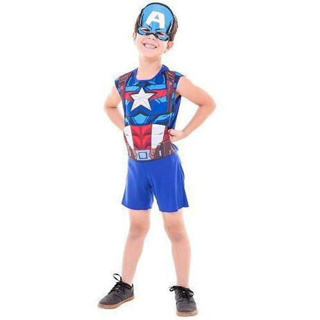 Fantasia Capitao America Superpop Curta G FUN Factory 307700005 Menor preço em Fantasia Capitao America Superpop Curta G FUN Factory 307700005