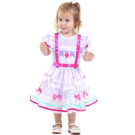 Fantasia de Festa Junina Bebê Vestido Caipira Baby - Sulamericana Menor preço em Fantasia de Festa Junina Bebê Vestido Caipira Baby - Sulamericana