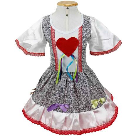 Fantasia de Festa Junina Bebe Vestido Caipira Julia - Fantasias carol he Menor preço em Fantasia de Festa Junina Bebe Vestido Caipira Julia - Fantasias carol he