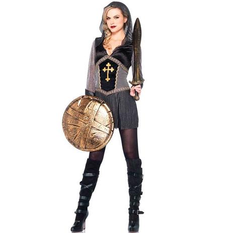 Fantasia de Guerreira Medieval Joana Darc Adulta Feminina - Fantasias carol le Menor preço em Fantasia de Guerreira Medieval Joana Darc Adulta Feminina - Fantasias carol le