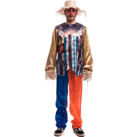 Menor preço em Fantasia de Halloween Adulto Masculino Mágico de Oz Espantalho Com Chapéu - Fantasias carol fsp