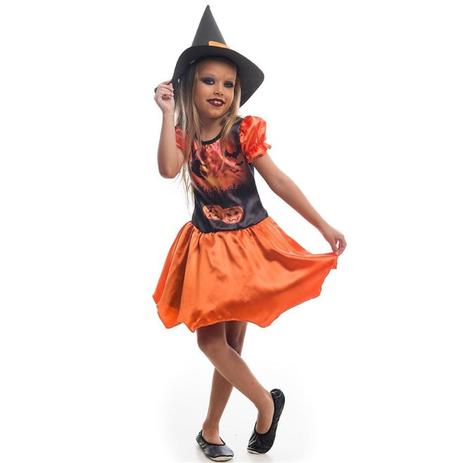 Fantasia de Halloween Feminina Infantil Bruxa Matilda - Fantasias carol fsp Menor preço em Fantasia de Halloween Feminina Infantil Bruxa Matilda - Fantasias carol fsp