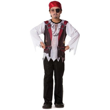 Fantasia de Halloween Pirata Com Tapa Olho e Bandana - Fantasias carol fsp Menor preço em Fantasia de Halloween Pirata Com Tapa Olho e Bandana - Fantasias carol fsp