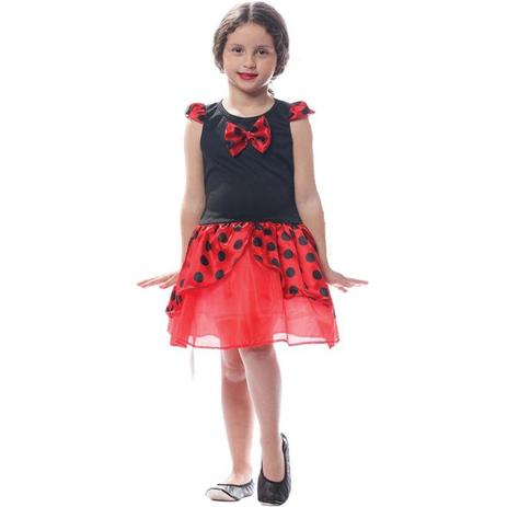 Fantasia de Joaninha Infantil Com Asas Animais - Fantasias carol fsp Menor preço em Fantasia de Joaninha Infantil Com Asas Animais - Fantasias carol fsp