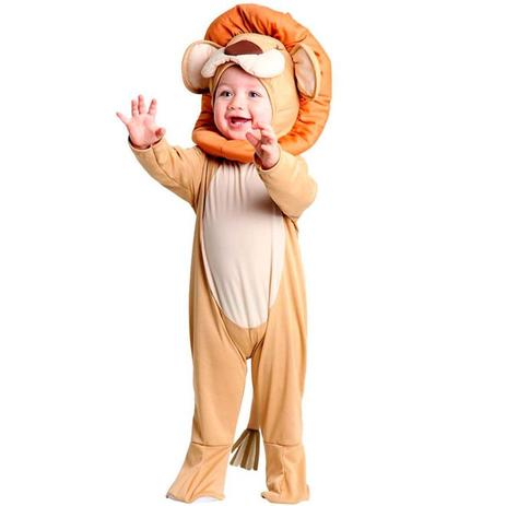Fantasia de leão para bebê com capuz sulamericana Animais Menor preço em Fantasia de leão para bebê com capuz sulamericana Animais