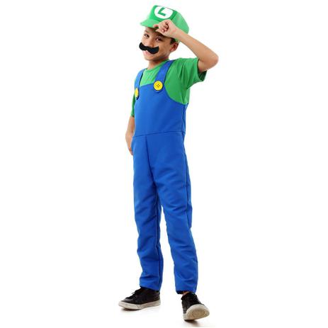 Fantasia De Luxo - Super Mario Bros - Luigi - Sulamericana Menor preço em Fantasia De Luxo - Super Mario Bros - Luigi - Sulamericana