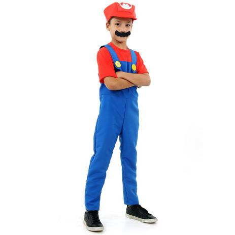 Fantasia De Luxo - Super Mario Bros - Mário - Sulamericana Menor preço em Fantasia De Luxo - Super Mario Bros - Mário - Sulamericana