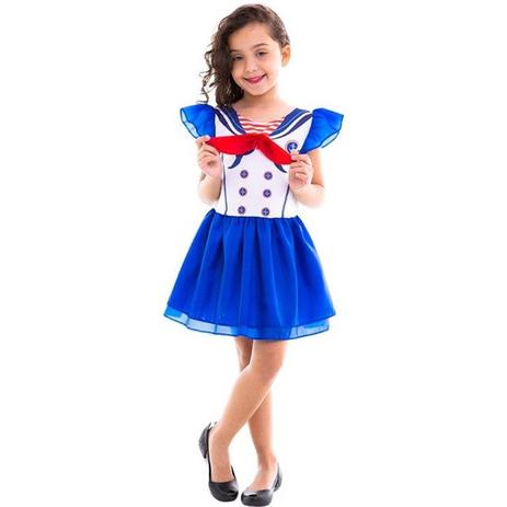 Fantasia de Marinheira Infantil Feminina - Rubies Menor preço em Fantasia de Marinheira Infantil Feminina - Rubies