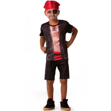 Fantasia de Pirata Infantil Masculino de Halloween