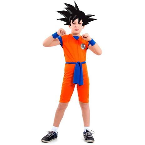Fantasia Dragon Ball Z Infantil Goku Curto - Sulamericana Menor preço em Fantasia Dragon Ball Z Infantil Goku Curto - Sulamericana