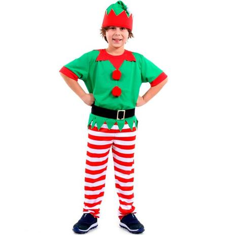 Fantasia Duende de Natal Infantil - Sulamericana Menor preço em Fantasia Duende de Natal Infantil - Sulamericana